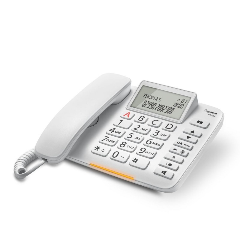 Gigaset DL380 Analog telephone Caller ID White