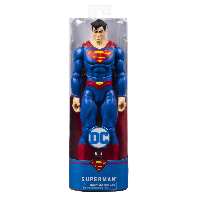 DC Comics - SUPERMAN MUÑECO 30 CM - Figura Superman Articulada de 30 cm Coleccionable - 6056778 - Juguetes niños 3 años +