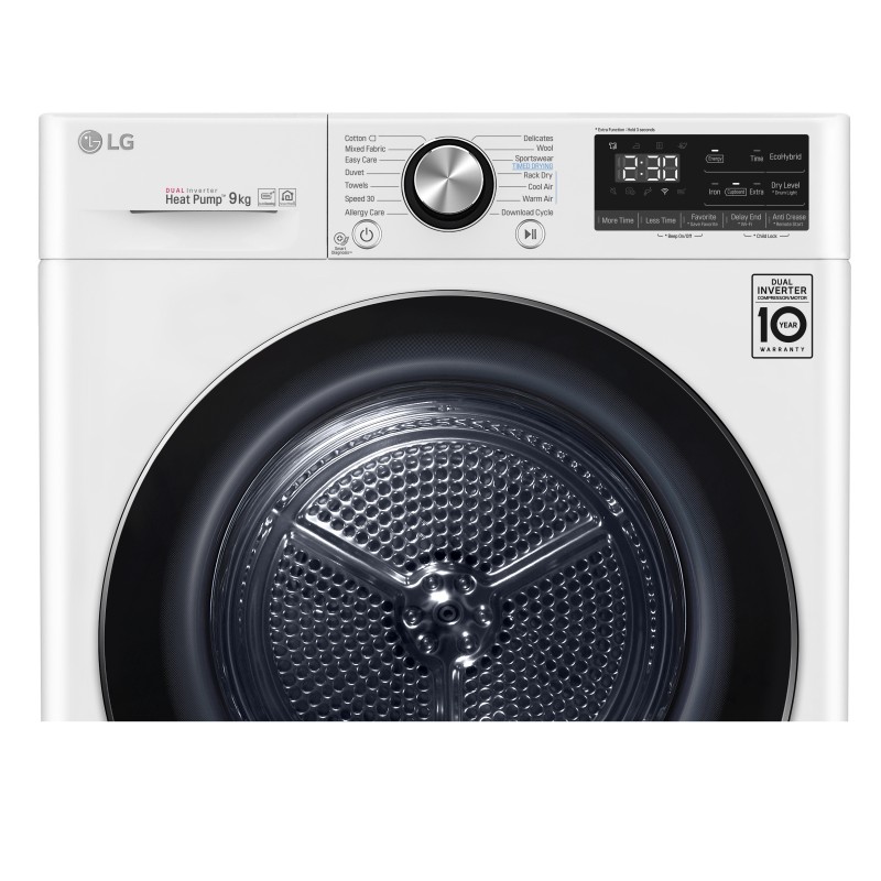 LG RC90V9AV2W sèche-linge Autoportante Charge avant 9 kg A+++ Blanc