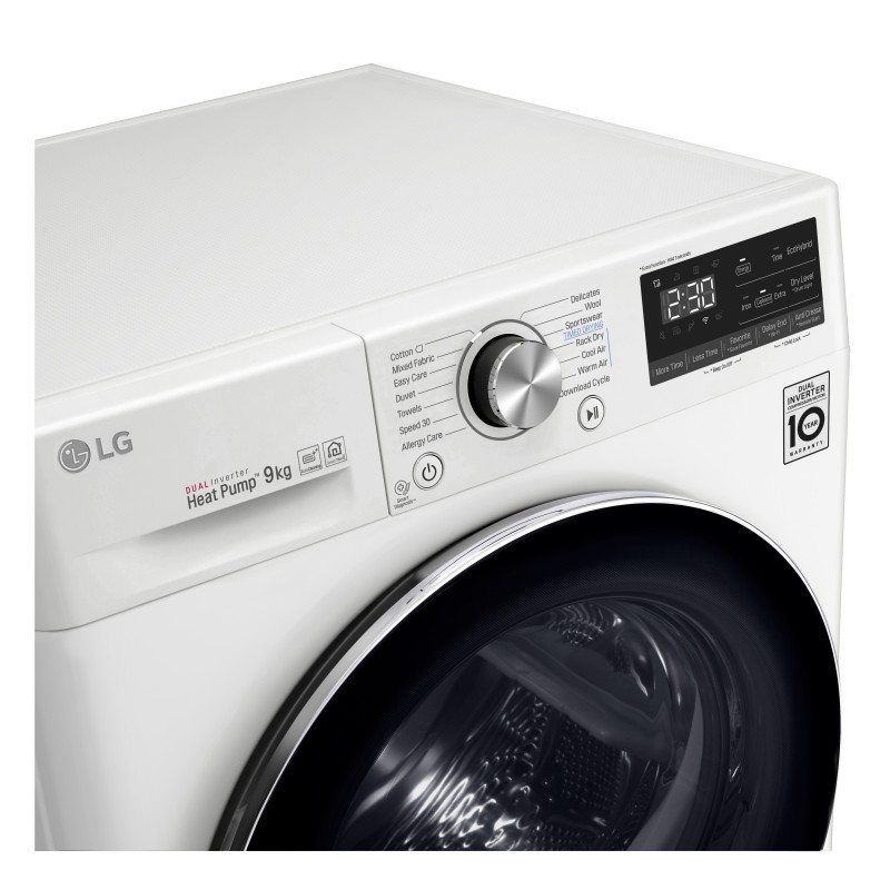 LG RC90V9AV2W sèche-linge Autoportante Charge avant 9 kg A+++ Blanc