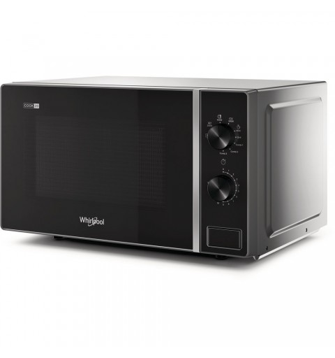 Whirlpool MWP 103 SB Encimera Microondas con grill 20 L 700 W Negro, Plata