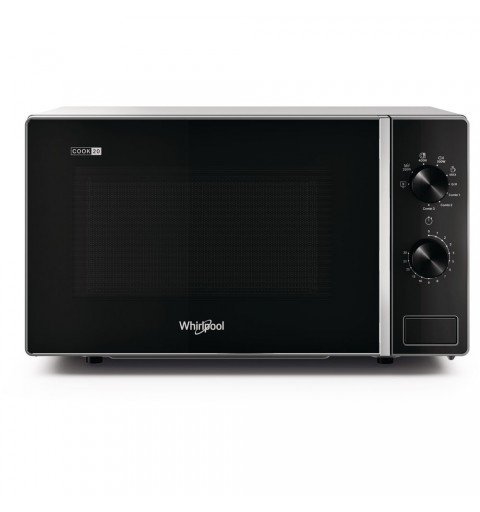 Whirlpool MWP 103 SB Encimera Microondas con grill 20 L 700 W Negro, Plata