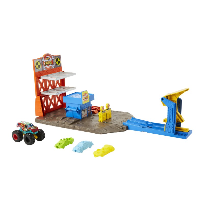 Hot Wheels Monster Trucks Blast Station Playset