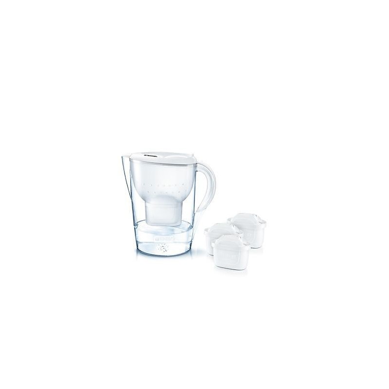 Brita 1024045 Wasserfilter Pitcher-Wasserfilter 2,4 l Transparent, Weiß