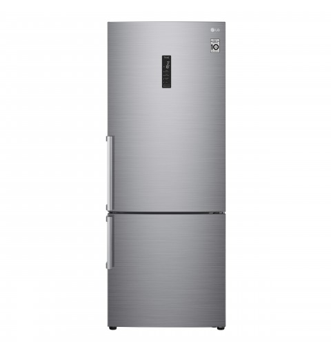 LG GBB567PZCMB fridge-freezer Freestanding 462 L E Stainless steel