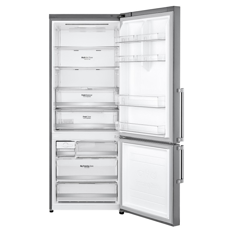 LG GBB567PZCMB réfrigérateur-congélateur Autoportante 462 L E Acier inoxydable