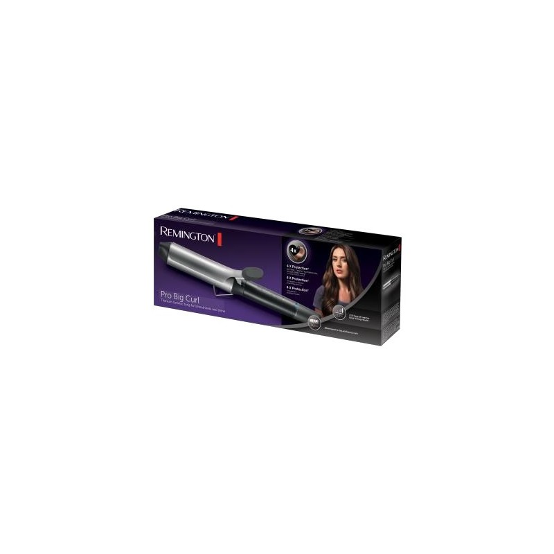 Remington CI 5538 Utensilio de peinado Rizador de pelo Caliente Negro, Gris