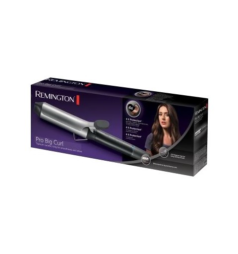 Remington CI 5538 Utensilio de peinado Rizador de pelo Caliente Negro, Gris