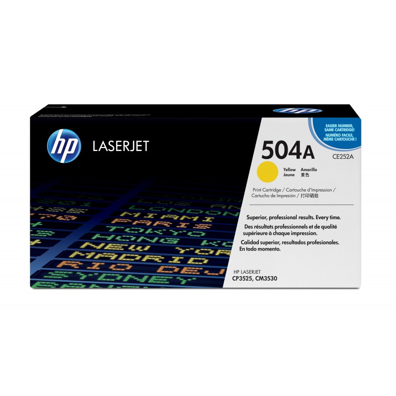 HP 504A Yellow Original LaserJet Toner Cartridge