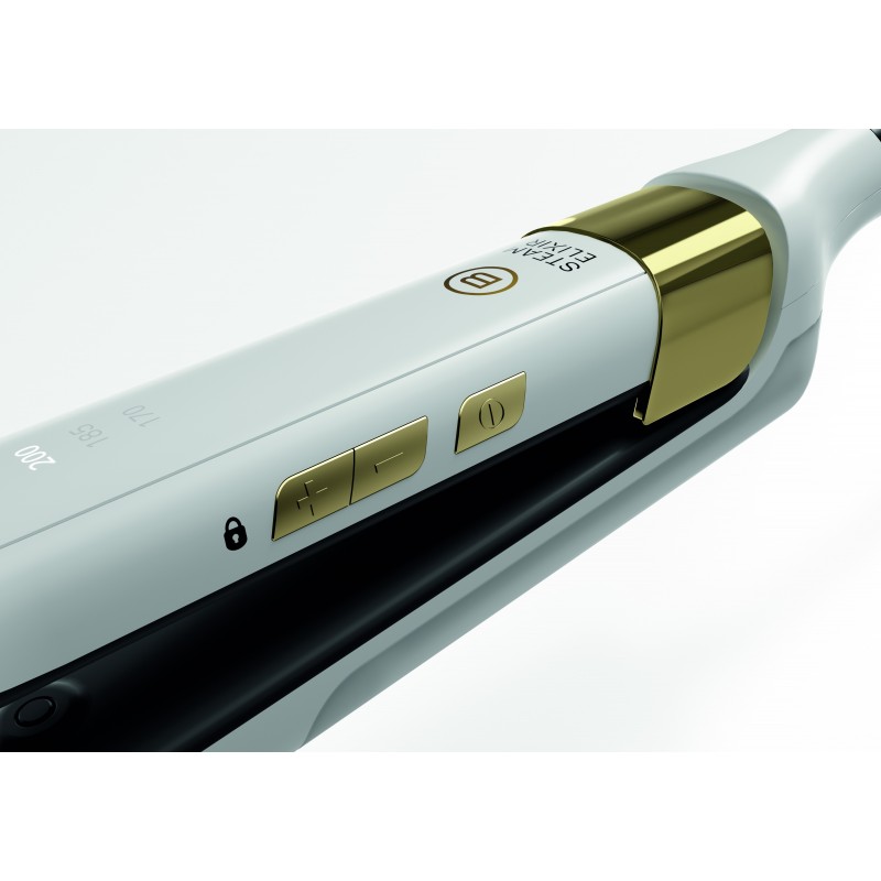 Imetec Bellissima Steam Elixir Plancha de pelo Vapor Blanco 235 W 2,5 m