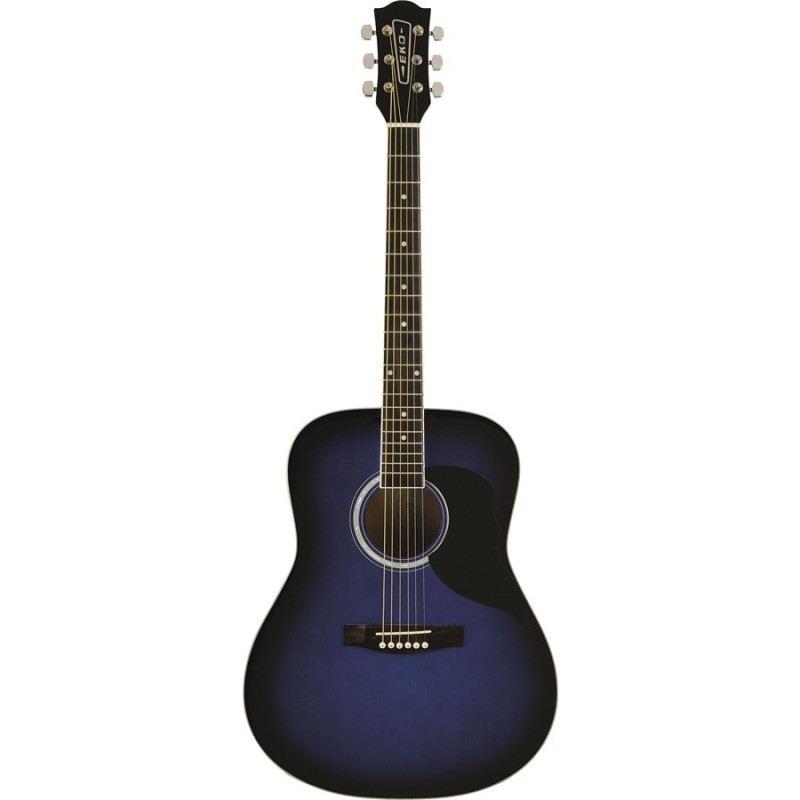 EKO music Ranger 6 Eq Guitarra acústica Acorazado "Dreadnought" 6 cuerdas Negro, Azul