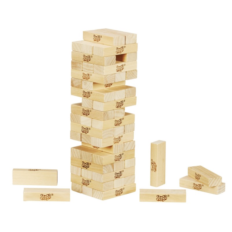 Hasbro Jenga Classic Adulti e bambini Gioco di abilità fino-motorie