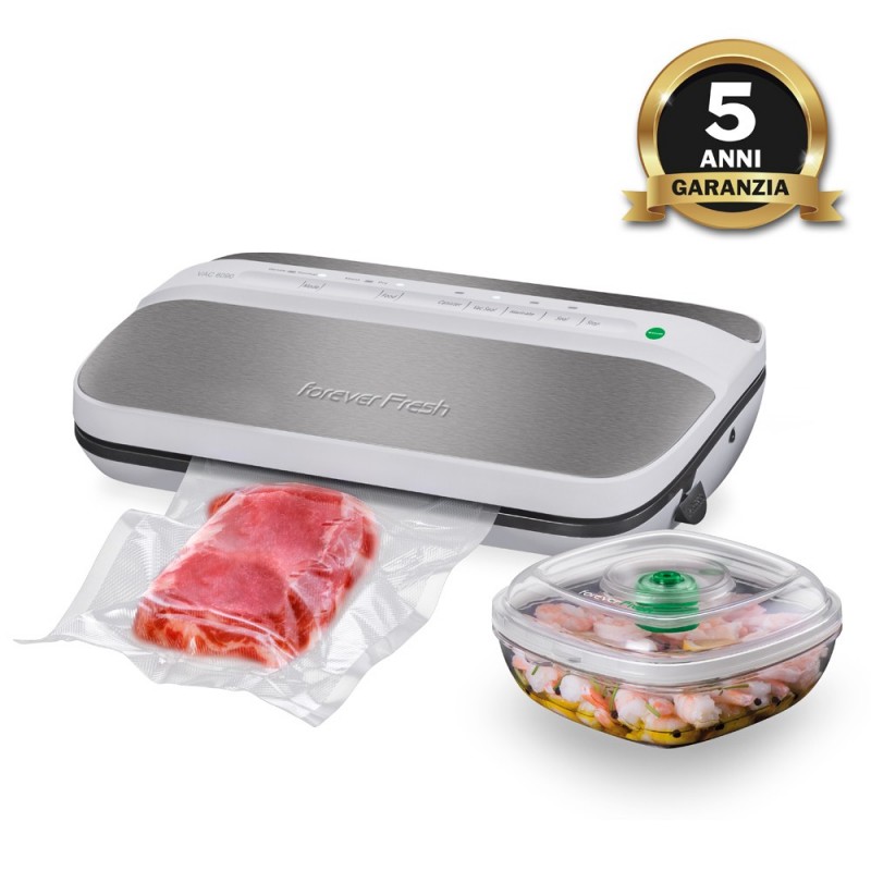 Macom Forever Fresh appareil à emballage sous vide 829 mbar Noir, Gris, Acier inoxydable