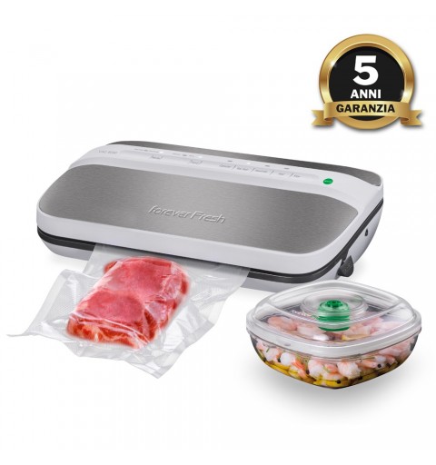 Macom Forever Fresh appareil à emballage sous vide 829 mbar Noir, Gris, Acier inoxydable