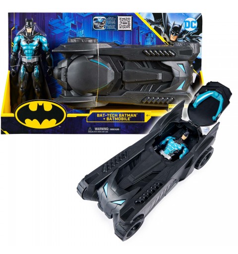 DC Comics BATMAN, action figure di Tactical BATMAN da 30 cm e veicolo Batmobile