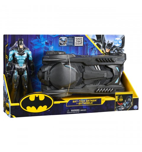 DC Comics BATMAN, action figure di Tactical BATMAN da 30 cm e veicolo Batmobile