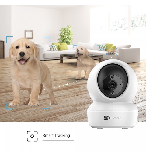 EZVIZ C6N 4MP Smart Indoor Smart Security PT Cam, with Motion Tracking - White