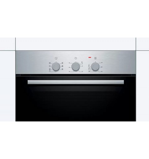 Bosch Serie 2 HBF011BR0 Backofen 66 l 3300 W A Schwarz, Edelstahl