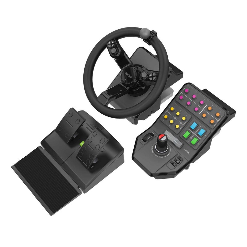 Logitech G G Heavy Equipment Bundle Farm Sim Controller Negro USB Volante + Pedales Analógico Digital