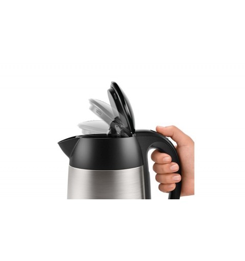 Bosch TWK3P420 electric kettle 1.7 L 2400 W Black, Stainless steel