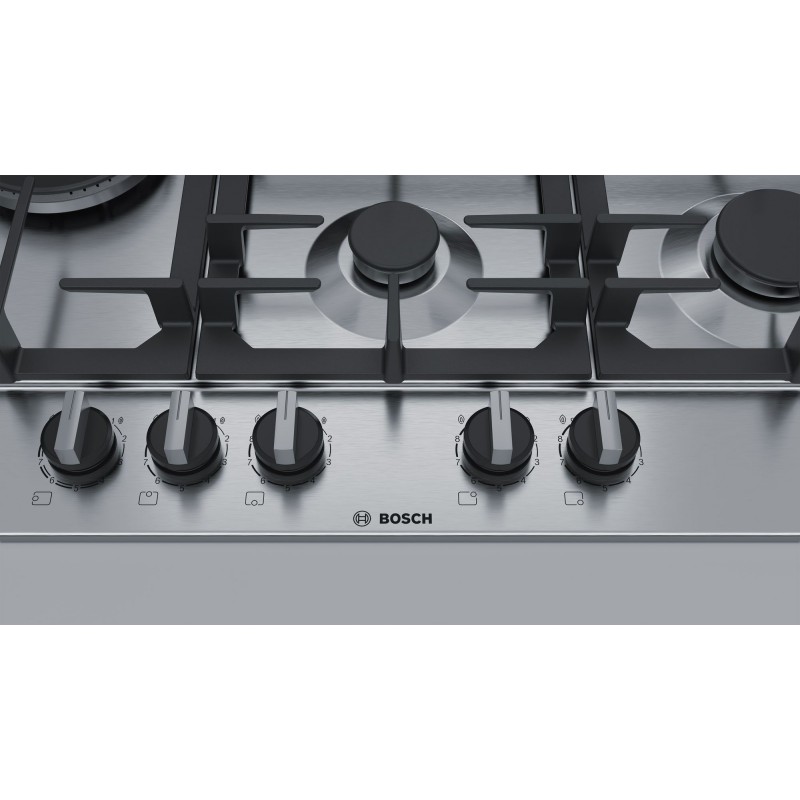 Bosch Serie 6 PCS7A5B90 hob Stainless steel Built-in Gas 5 zone(s)