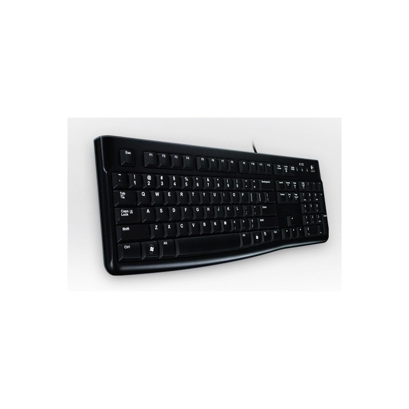 Logitech K120 Corded Keyboard clavier USB QWERTY Italien Noir