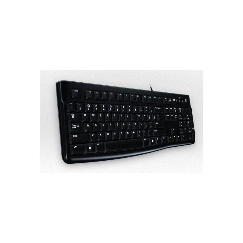 Logitech K120 Corded Keyboard teclado USB QWERTY Italiano Negro