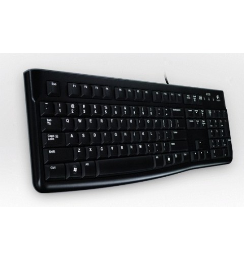 Logitech K120 Corded Keyboard clavier USB QWERTY Italien Noir