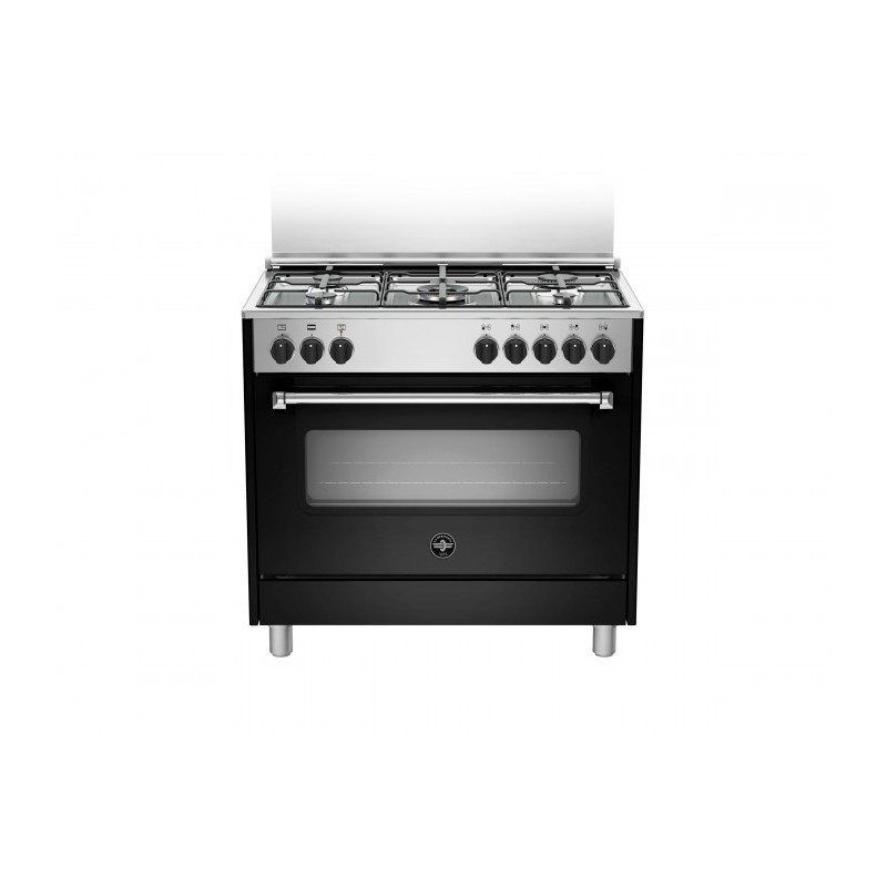 Bertazzoni La Germania Americana AMN965ENEV cocina Cocina independiente Encimera de gas Negro A