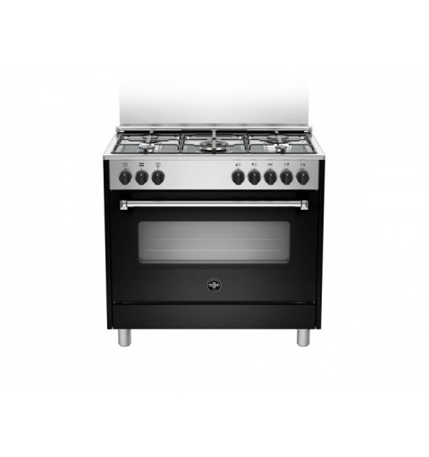 Bertazzoni La Germania Americana AMN965ENEV cocina Cocina independiente Encimera de gas Negro A