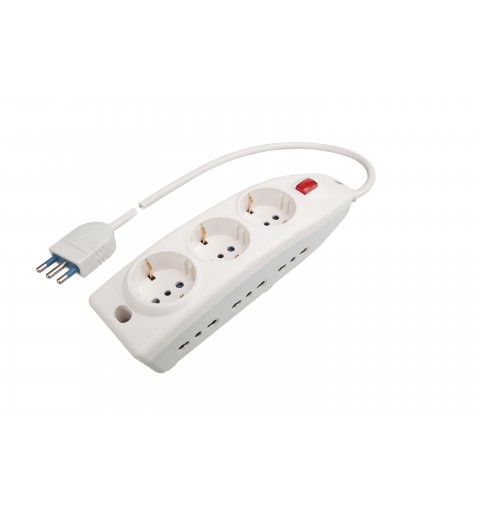 Poly Pool PP0545 power extension 1.5 m 6 AC outlet(s) Indoor White