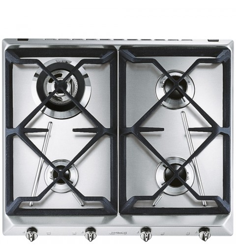 Smeg SRV564GH3 hob Stainless steel Built-in 60 cm Gas 4 zone(s)