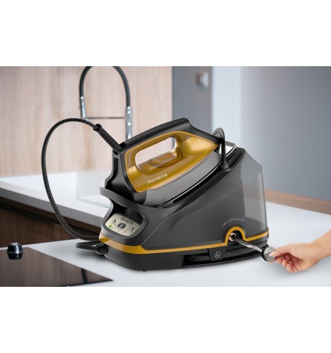 Rowenta DG764 2200 W 1,1 L Suela Microsteam 400 HD Láser Negro, Oro