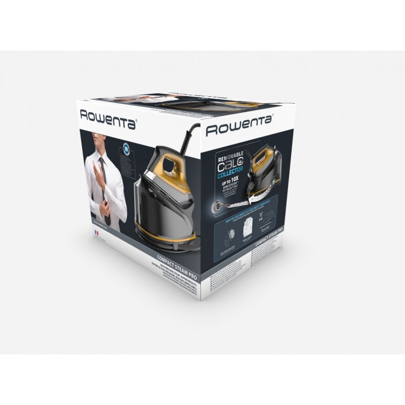 Rowenta DG764 2200 W 1,1 L Suela Microsteam 400 HD Láser Negro, Oro