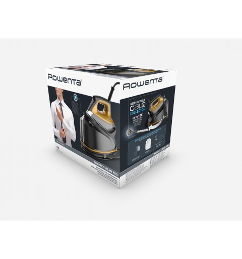 Rowenta DG764 2200 W 1,1 L Suela Microsteam 400 HD Láser Negro, Oro