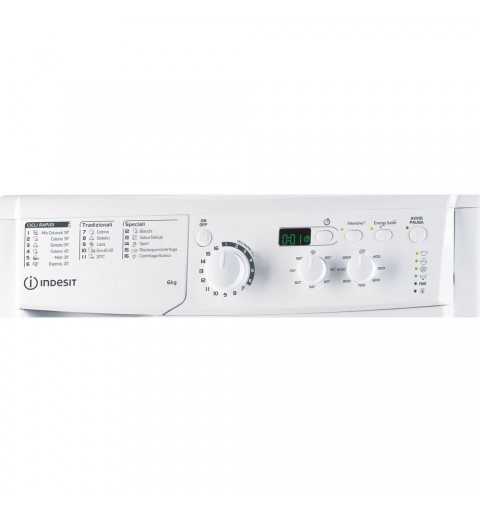 Indesit EWSD 61251 W IT N washing machine Front-load 6 kg 1200 RPM F White