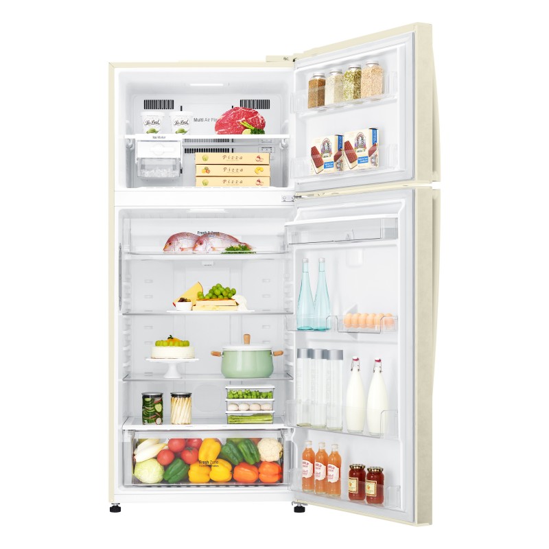 LG GTF744SEPZD fridge-freezer Freestanding 509 L E Sand