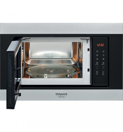 Hotpoint MF20S IX HA Built-in Solo microwave 20 L 800 W Black, Stainless steel