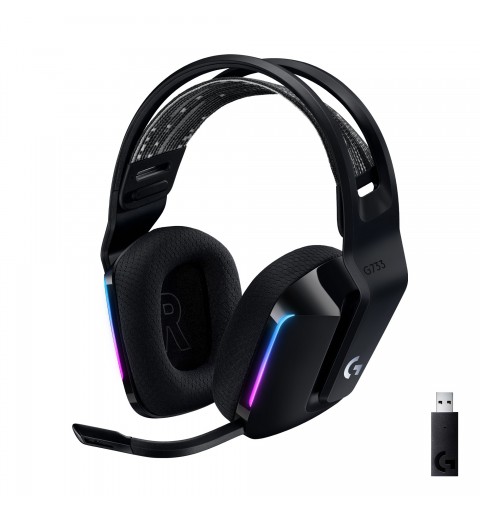 Logitech G G733 LIGHTSPEED Wireless RGB Gaming Headset Auricolare A Padiglione Giocare Nero