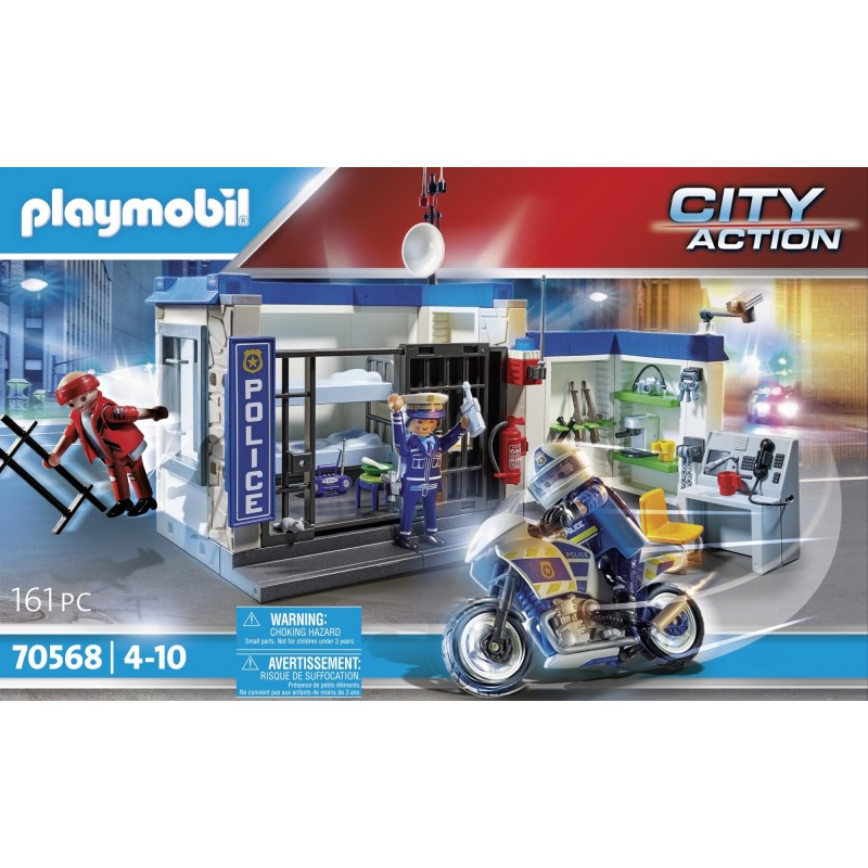 Playmobil City Action Police Poste de police et cambrioleur