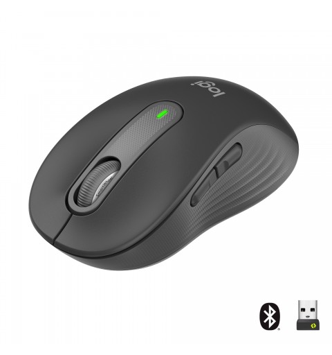 Logitech Signature M650 mouse Mano destra Wireless a RF + Bluetooth Ottico 2000 DPI