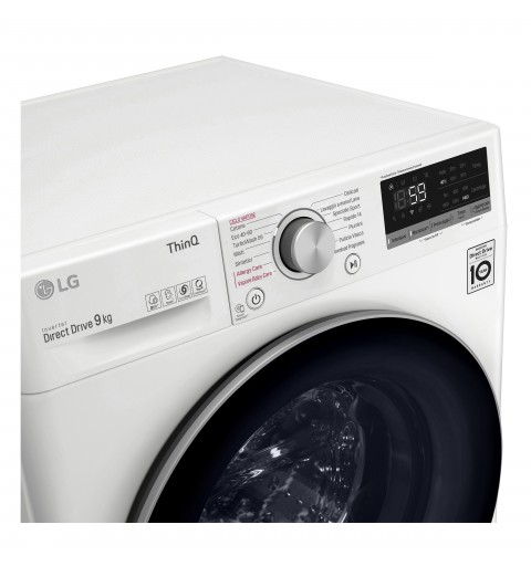 LG F4WV509S1E machine à laver Charge avant 9 kg 1400 tr min B Blanc