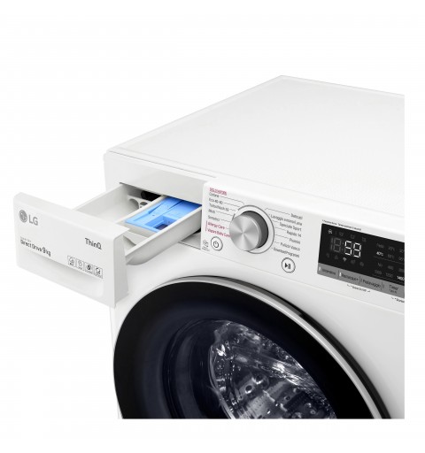 LG F4WV509S1E washing machine Front-load 9 kg 1400 RPM B White