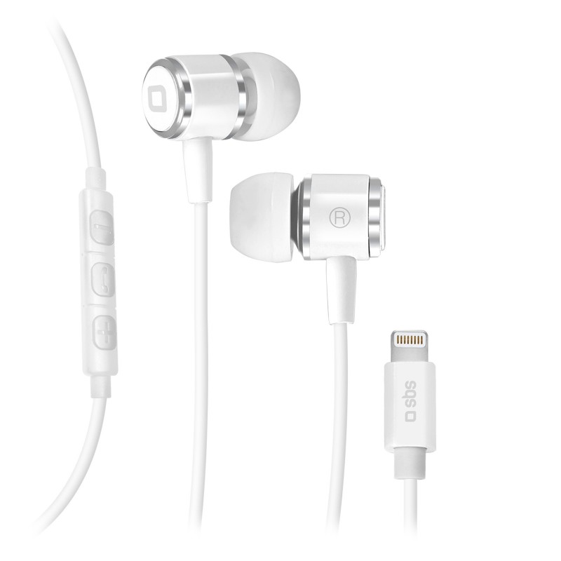 SBS TEINEARLIGHTW écouteur casque Avec fil Ecouteurs Appels Musique Blanc