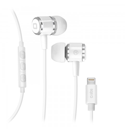 SBS TEINEARLIGHTW auricular y casco Auriculares Alámbrico Dentro de oído Llamadas Música Blanco