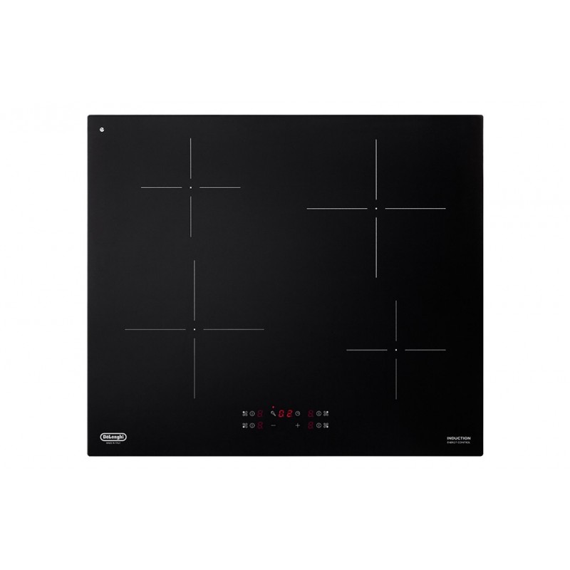 De’Longhi PIN 62 Black Built-in 60 cm Sealed plate 4 zone(s)