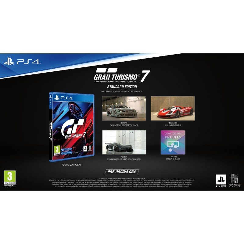 Sony Gran Turismo 7, Standard Edition Estándar Plurilingüe PlayStation 4