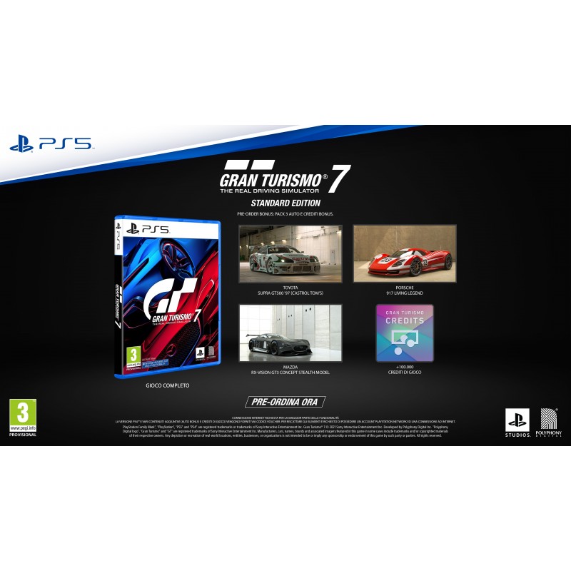 Sony Gran Turismo 7, Standard Edition Estándar Plurilingüe PlayStation 5