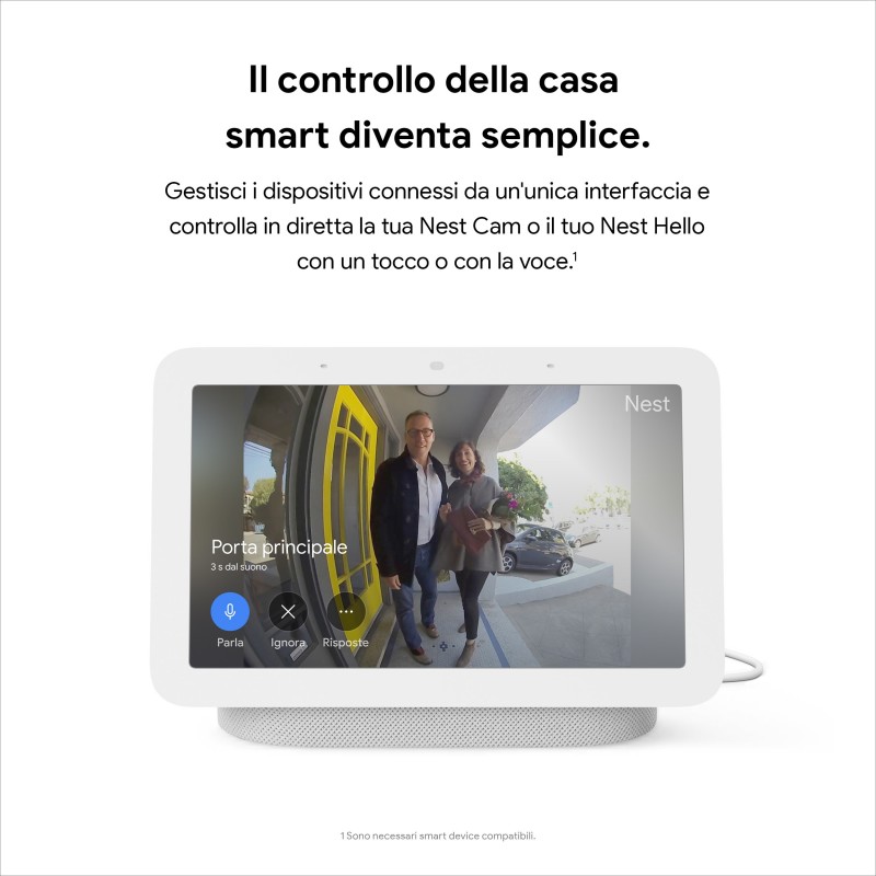 Google Nest Hub (2 generazione) - Dispositivo per la smart home con Assistente