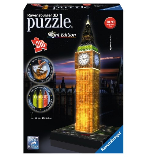 Ravensburger Big Ben Night Edition 3D puzzle 216 pc(s) Buildings